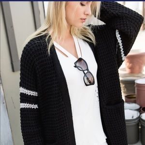 Black Chunky Cardigan